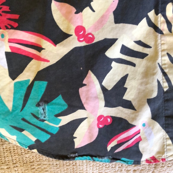 Vintage Tropical Print Button Down - M/L - Picture 7 of 9